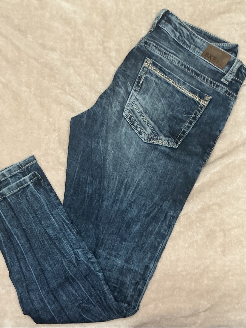 BKE PAYTON Women's Dark Indigo Skinny Jeans